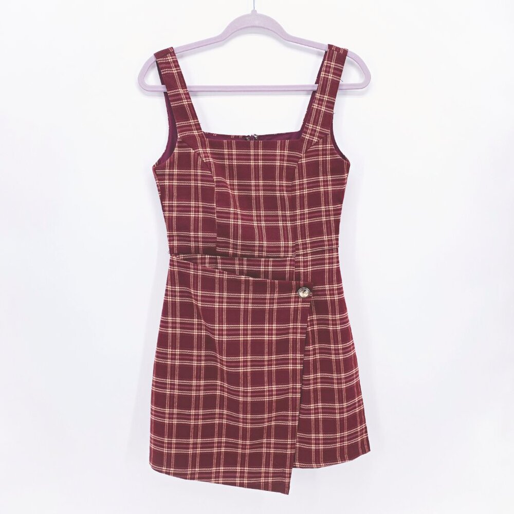 Lulu's Perfect Crush Faux Wrap Mini Dress